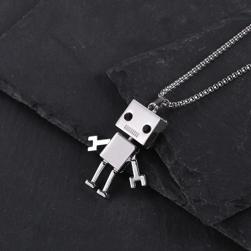 Robot Pendant Necklace with Adjustable Limbs — Street Dance