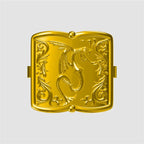 Dragon, Lion & Skull Flip-Top Signet Ring — Two-Tone