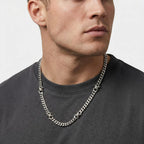 Punk Hiphop Thorns Cuban Chain Necklace for Men Stainless Steel Gothic Choker Necklace Non Fading Waterproof Jewelry