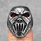Rock Star Mask Skull Ring — Stainless Steel