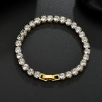 316L Stainless Steel 2025 New Fashion Waterproof Jewelry Minimalism Embed Zircon 3 Colors Charm Chain Tennis Bracelets