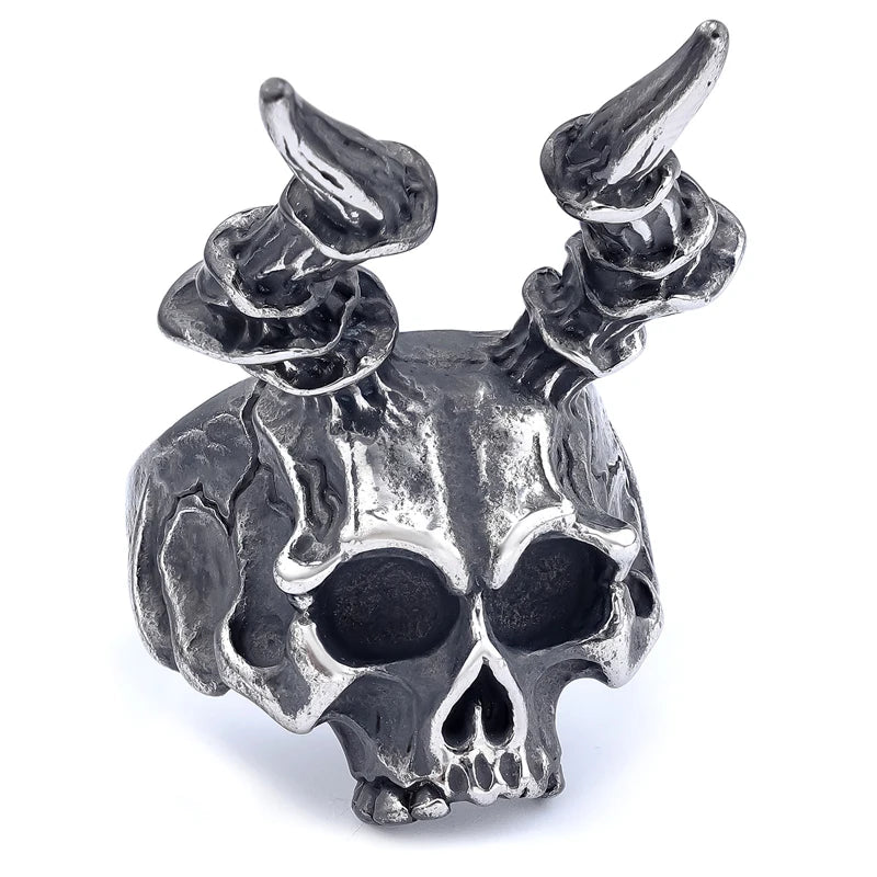 Multi Style Gothic Skull Rings Stainless Steel Fashion Personality Hip-hop Men Ring Biker Party Charm Jewelry Gift
