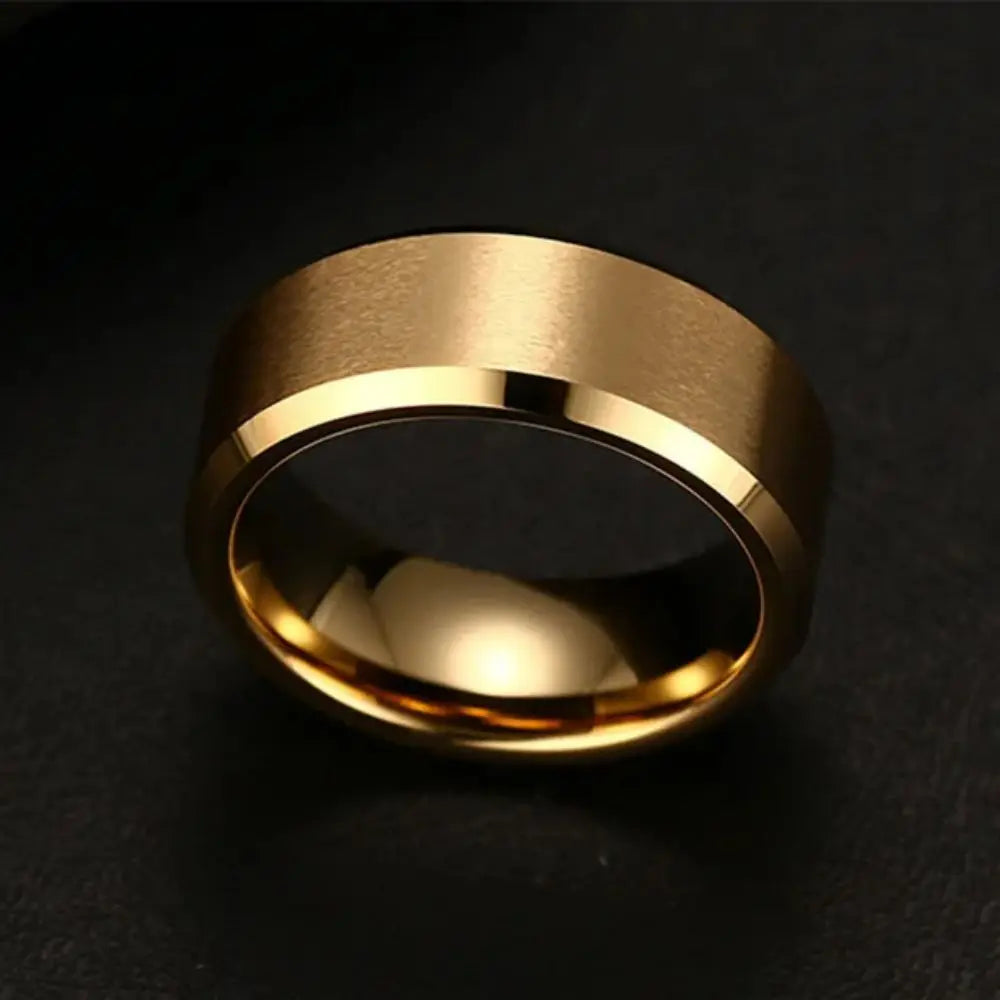 New Fashion Charm Jewelry Ring for Men Women Stainless Steel Black Rings Wedding Engagement Band Quality Matte Male