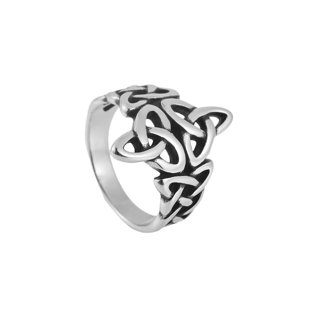 Norse Celtic Knot Ring — Silver