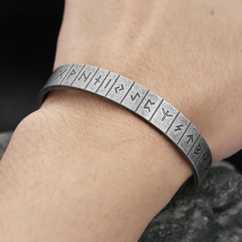Viking Rune Bracelet — 316L Stainless Steel