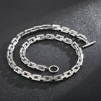 7mm Stainless Steel Chain Blade Link Chains Chokers Necklace For Mens Jewelry Silver Plated Solid Metal Fashion Jewelry