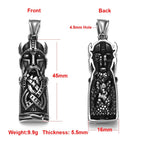 Stainless Steel Viking Norse Pendant for Necklace DIY Accessories Jewelry Making Findings Men Charm Supplies Punk Axe