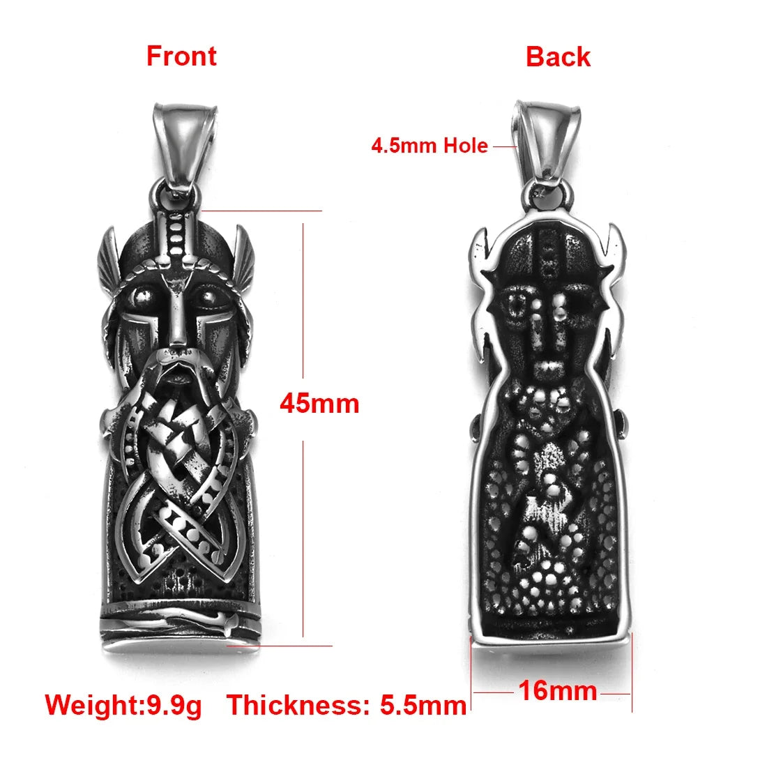 Stainless Steel Viking Norse Pendant for Necklace DIY Accessories Jewelry Making Findings Men Charm Supplies Punk Axe