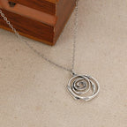 Snake Vortex Pendant Necklace — Copper