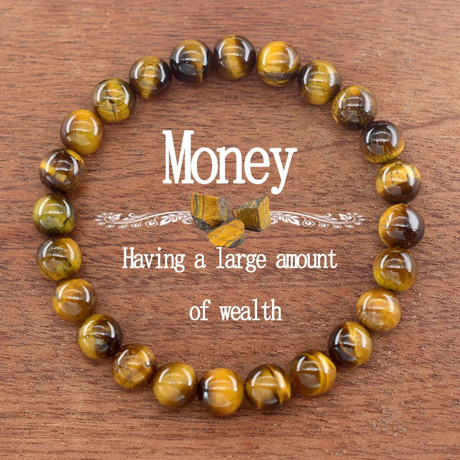 Multi-Color Bead Bracelet with Adjustable Length