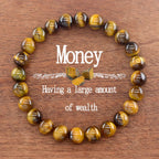 Multi-Color Bead Bracelet with Adjustable Length
