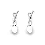 925 Silver Zircon Wand Stud Earrings — SS