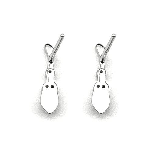 925 Silver Zircon Wand Stud Earrings — SS