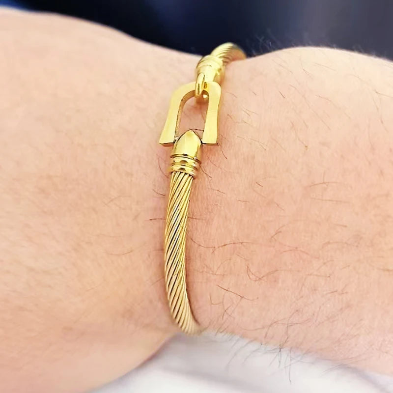 Rope Chain Bracelet — Stainless Steel, Black, Gold or Silver