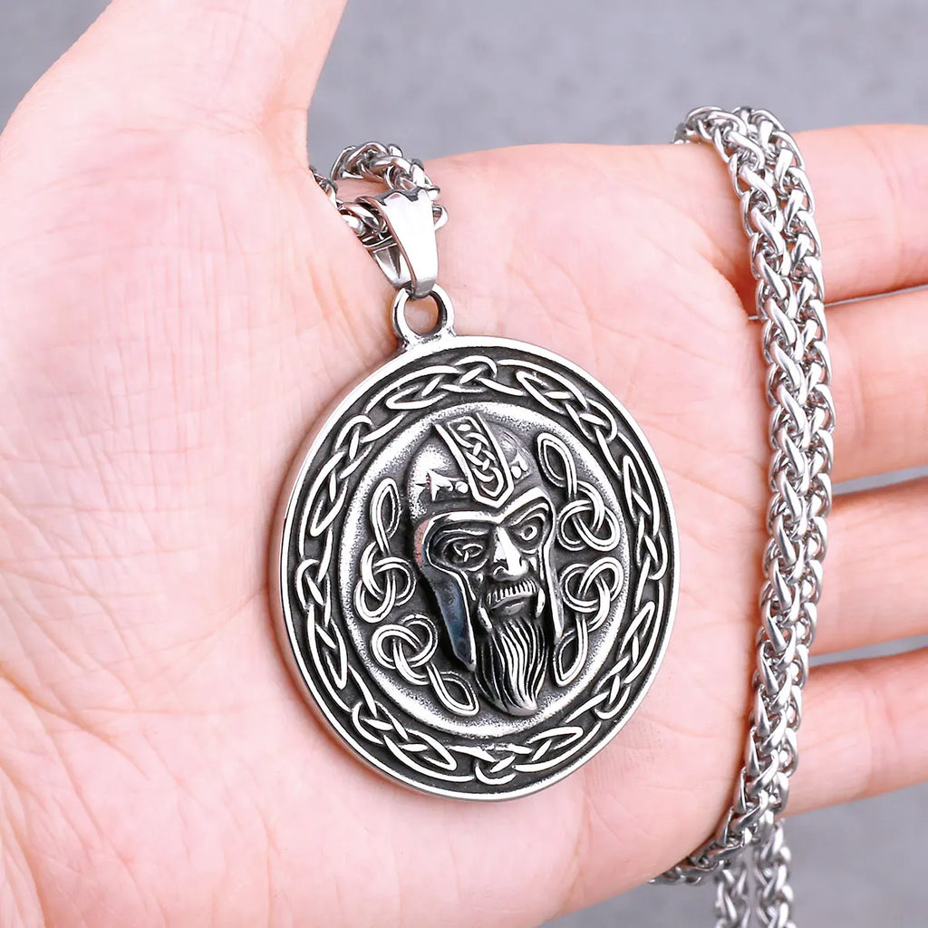 Nordic Vikings Tree of Life Odin Necklace Various Men Celtic Amulet Pendant Stainless Steel Vintage Charm Punk Jewelry