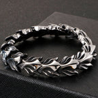 Cool Matte 316L Stainless Steel Men Bracelet for Man 17MM Width Keel Chain Bracelets Male Men's Male Jewelry 3 Sizes