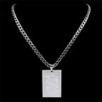 King of Hearts Pendant Necklace — Stainless Steel