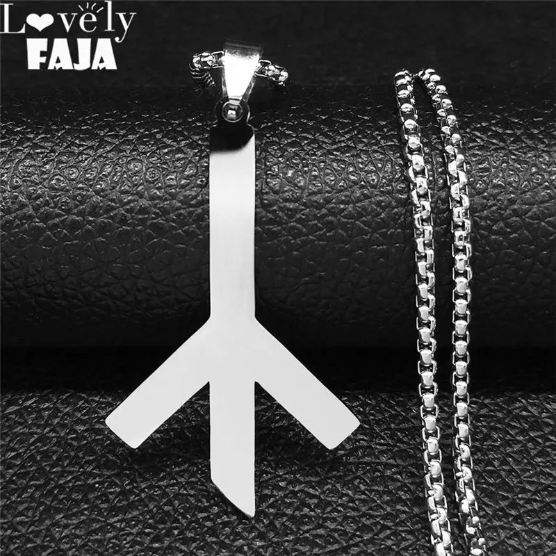 Viking Death Rune Necklace — Stainless