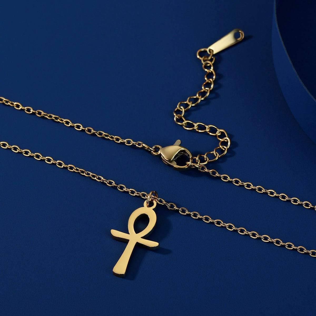 Egyptian Ankh Life Amulet Pendant Necklace — Stainless Steel