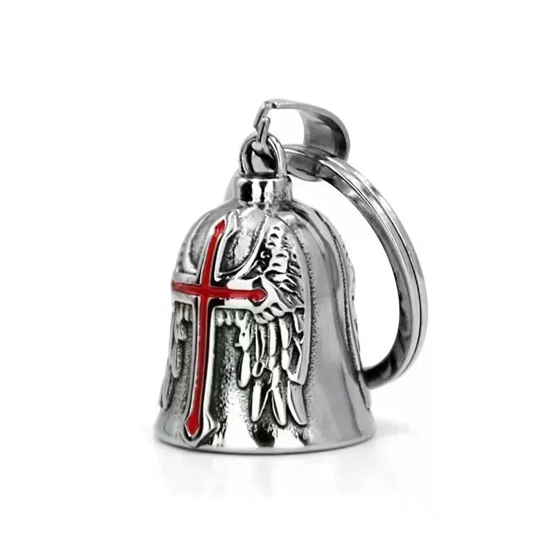 Norse Gods Odin Celtic Knot Motorcycle Bell Necklace Men's Punk Riding Rock Lucky Exorcism Amulet Jewelry