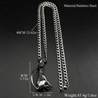 Cat Steel Pendant 316L Sphinx Gothic