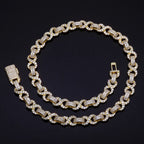 Iced Out Cuban Chain Necklace Stainless Steel 10MM