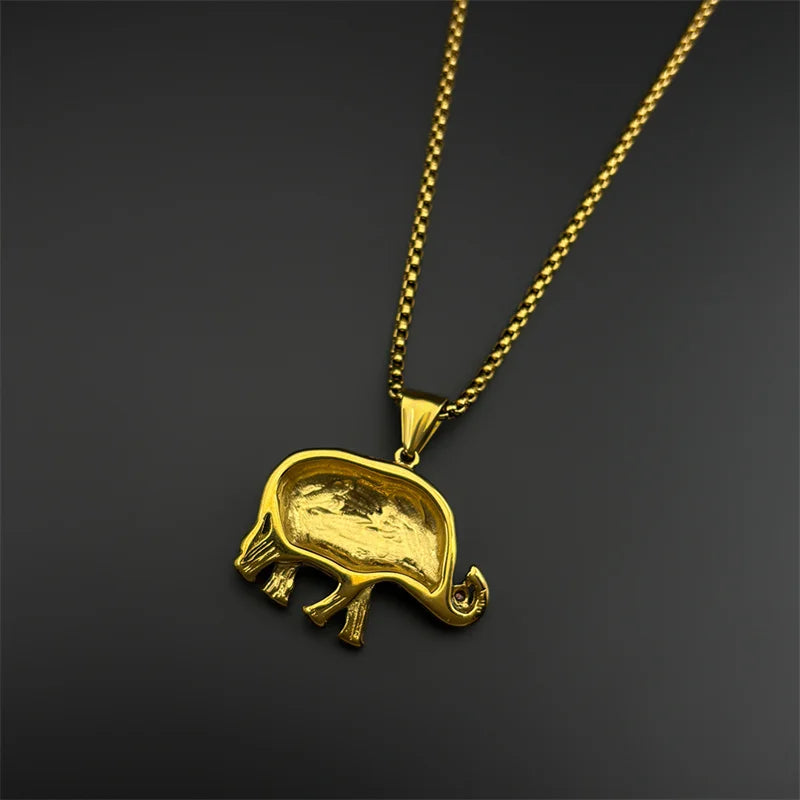 Iced Out Steel Pendant Lovely Faja Rhinestone