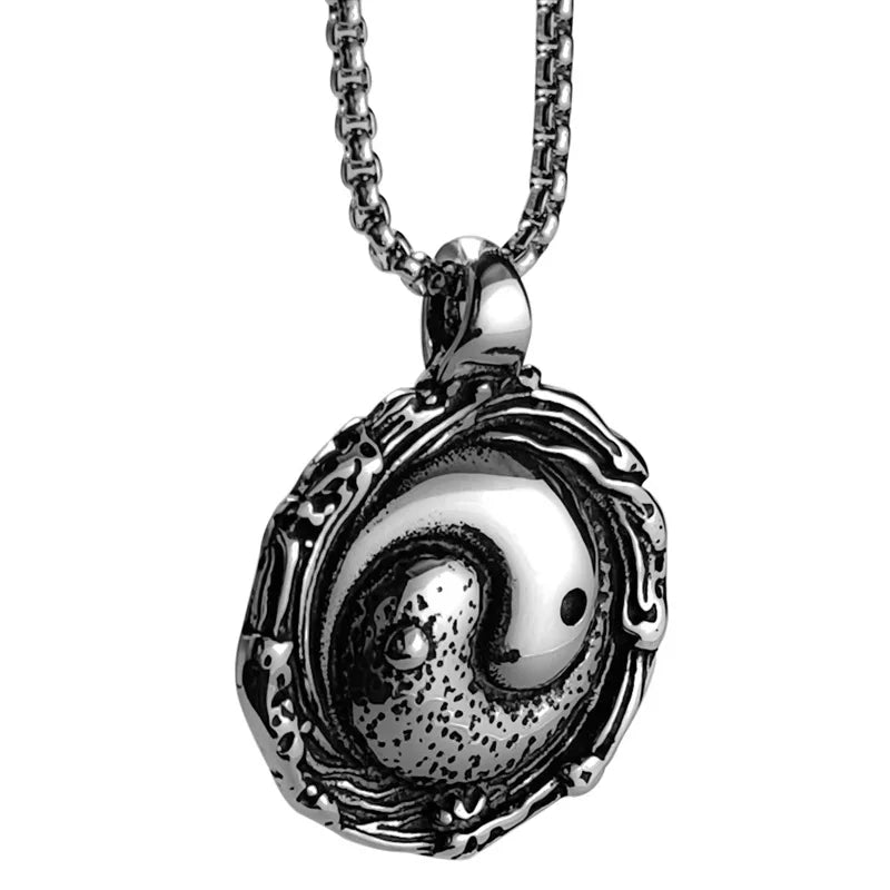 Yin Yang Steel Pendant Ethnic Style Versatile