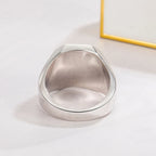 100% 925 Sterling Silver Men Black Onyx Square Agate Signet Ring Woman Index Finger Ring Sizes 6 to 13 Band Boy Jewelry