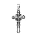 Jesus Cross Stainless Steel Pendant Necklace