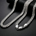 Hot fine Width 6MM chain 925 Sterling Silver Necklaces for Women Men Charm fashion Jewelry wedding Party Holiday gift