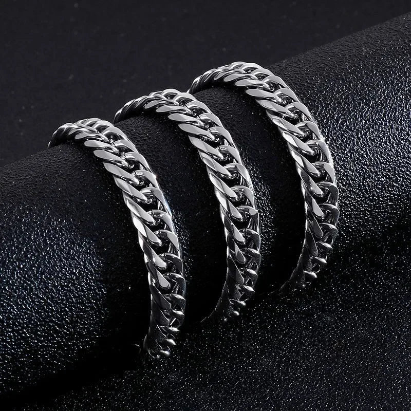 925 Sterling Silver 45-60cm 10mm Cuban Chain Necklace For Man Fashion Jewelry Trend Personality Hip Hop Trendsetter