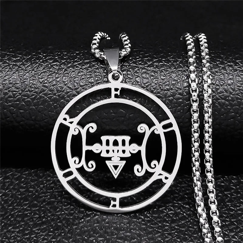 Astaroth Sigil Pendant Necklace — Stainless Steel
