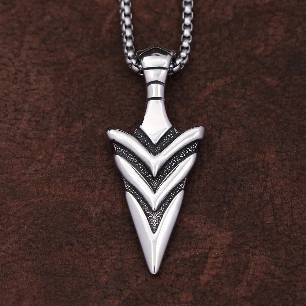 Arrow Pendant — Stainless Steel