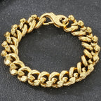 Gothic Man Bracelet Cool 14MM Wide Stainless Steel Snake Body Chain Bracelets for Men Biker Jewelry Charms for Boys