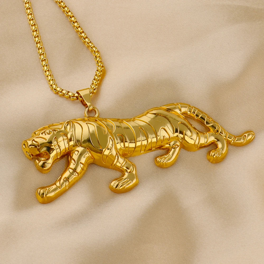 Gold-Tone Stainless Steel Pendant Necklace