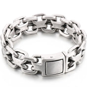 Byzantine Chunky Link Chain Bracelet — Stainless Steel