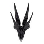 1 PCS Dark Black Retro Hollowed Out Alloy Black Dragon Head Open Ring For Men's Halloween Party Ring