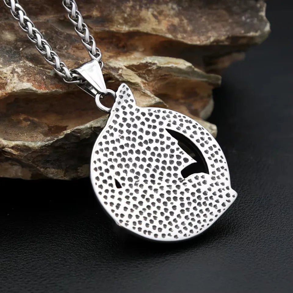 Viking Steel Pendant Vintage Nordic Sparta Warrior