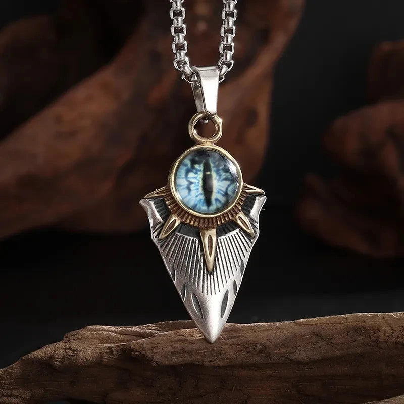 Retro Domineering Nordic Battle Ax Pendant Necklace for Men and Women Punk Pendant Lucky Amulet Jewelry Gift