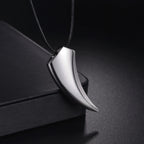 Wolf Stainless Steel Pendant Necklace