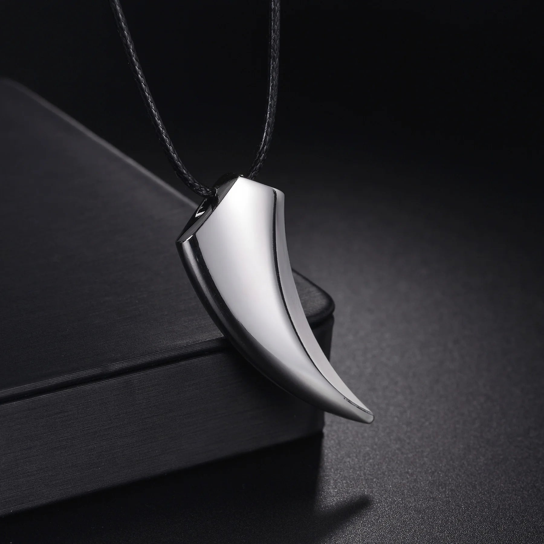 Wolf Stainless Steel Pendant Necklace