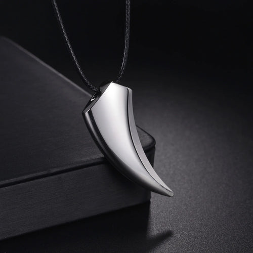 Wolf Stainless Steel Pendant Necklace