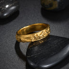 Vintage Irregular Animal Dragon Stainless Steel Women Men Rings Trendy Finger Rings Y2K Accessories Fashion Punk Jewelry