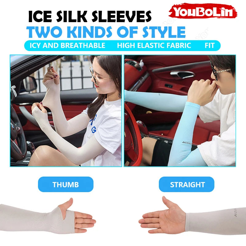 Outdoor Bicycle Fishing Sleeve Cover Colorful Sun Protection Arm Guard Cooling Sun Protection Arm Cooling UV Protection