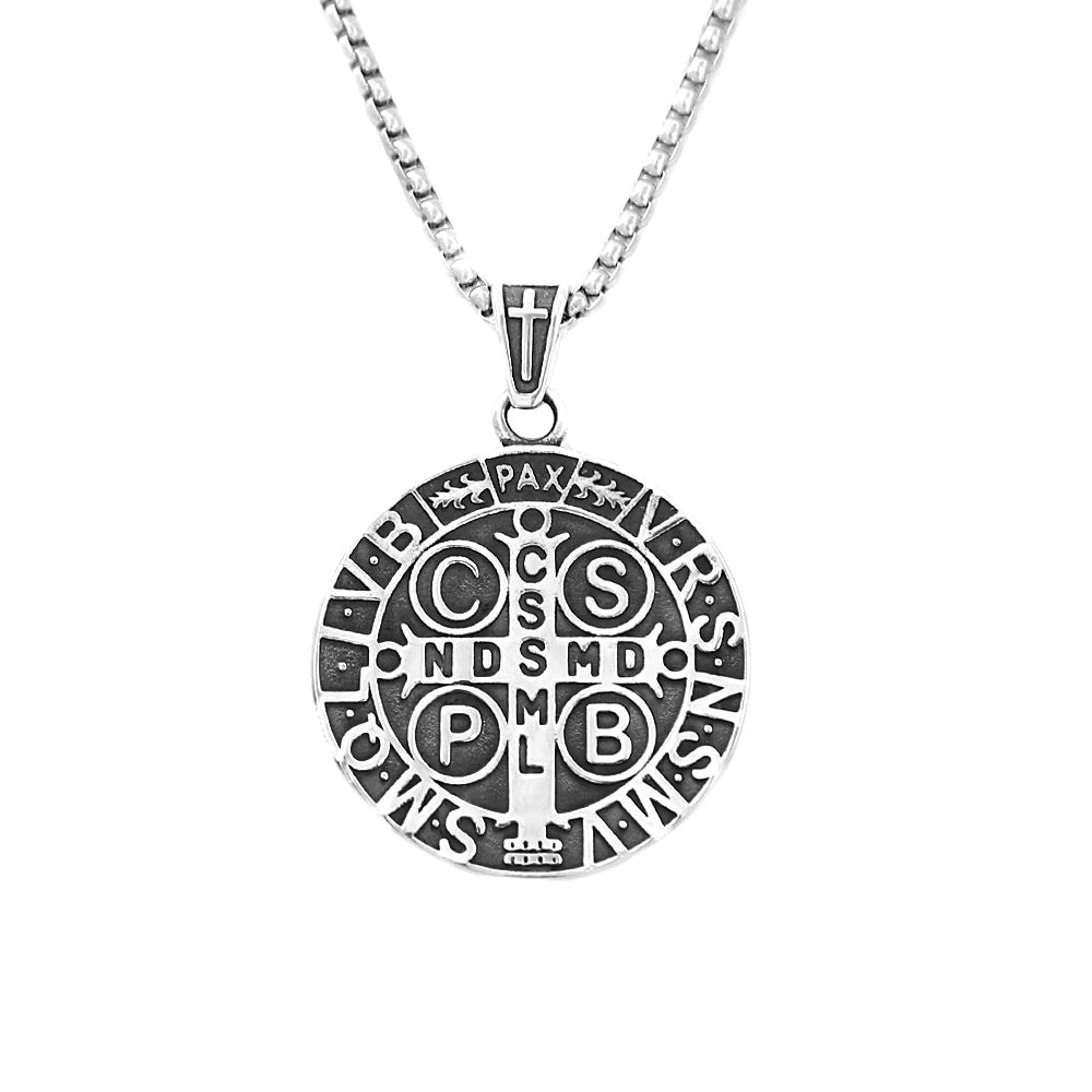 San Benito Exorcist Pendant — Stainless