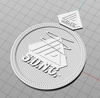 Iced Out Letter Pendant 80MM Disc Statement