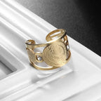 Retro Domineering Ethnic Style Fire-Breathing Dragon Ring Men\\\\\'s Charm Open Ring Punk Motorcycle Rider Jewelry Accessories