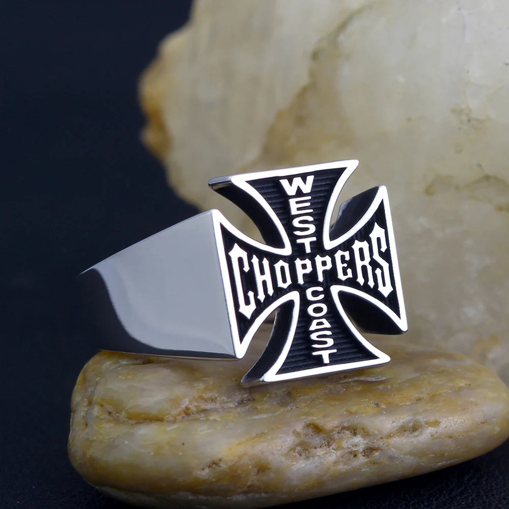 Cross Signet Ring — 925 Silver