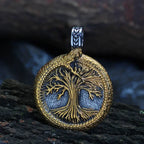 Yggdrasil Tree of Life Pendant Necklace — Mixed Metal